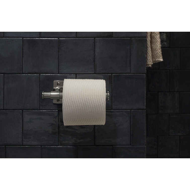 Castia Polished Nickel Wall Mounted Toilet Paper Holder