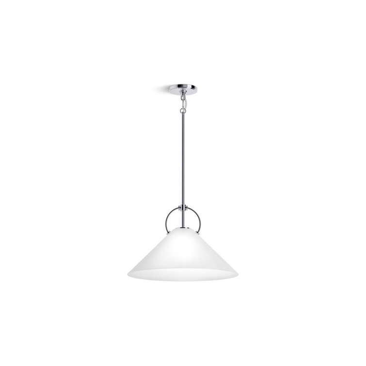 Kernen Polished Chrome 18" LED Pendant Light