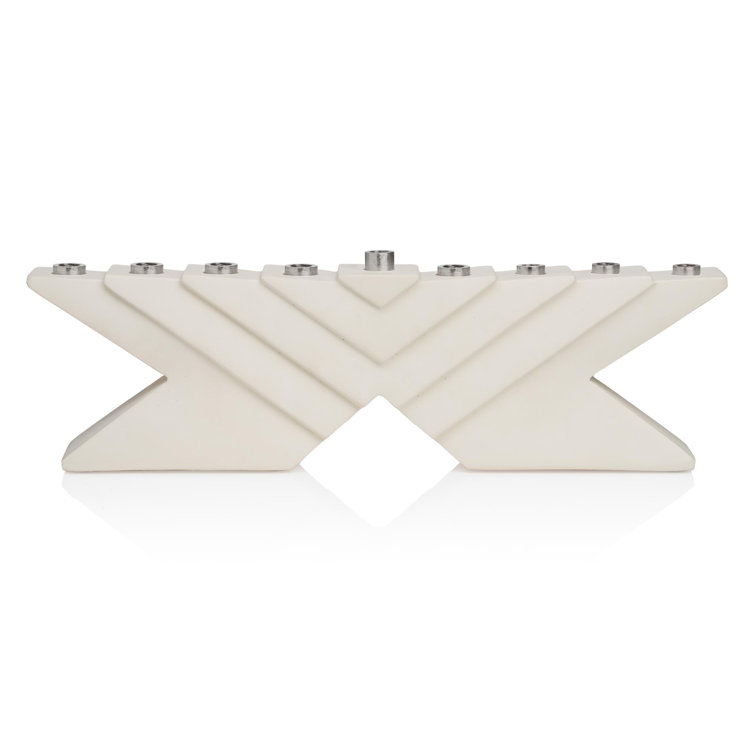 Frank Lloyd Wright Inspired Ceramic Menorah