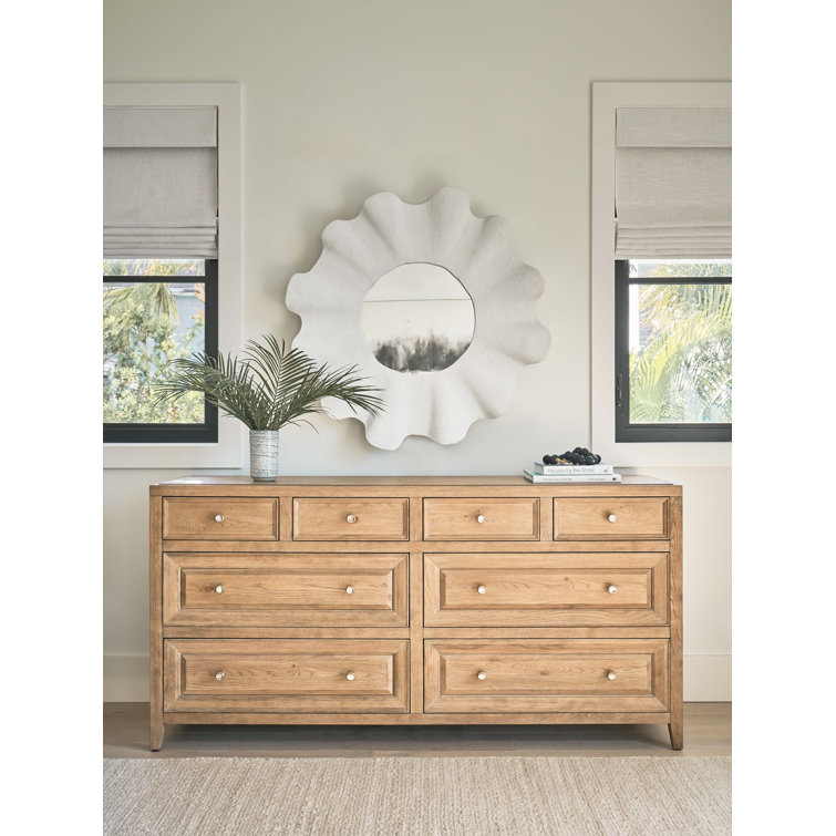 Gray Double Dresser with Soft Close Drawers and Felt Lined Trays