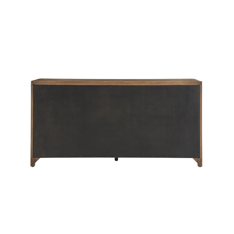 Gray Double Dresser with Soft Close Drawers and Felt Lined Trays