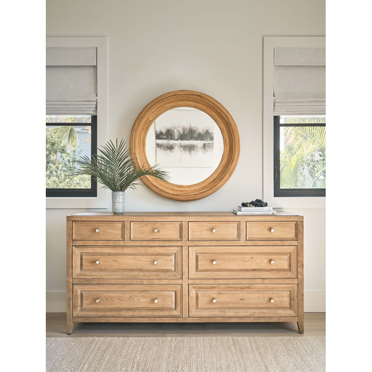Gray Double Dresser with Soft Close Drawers and Felt Lined Trays