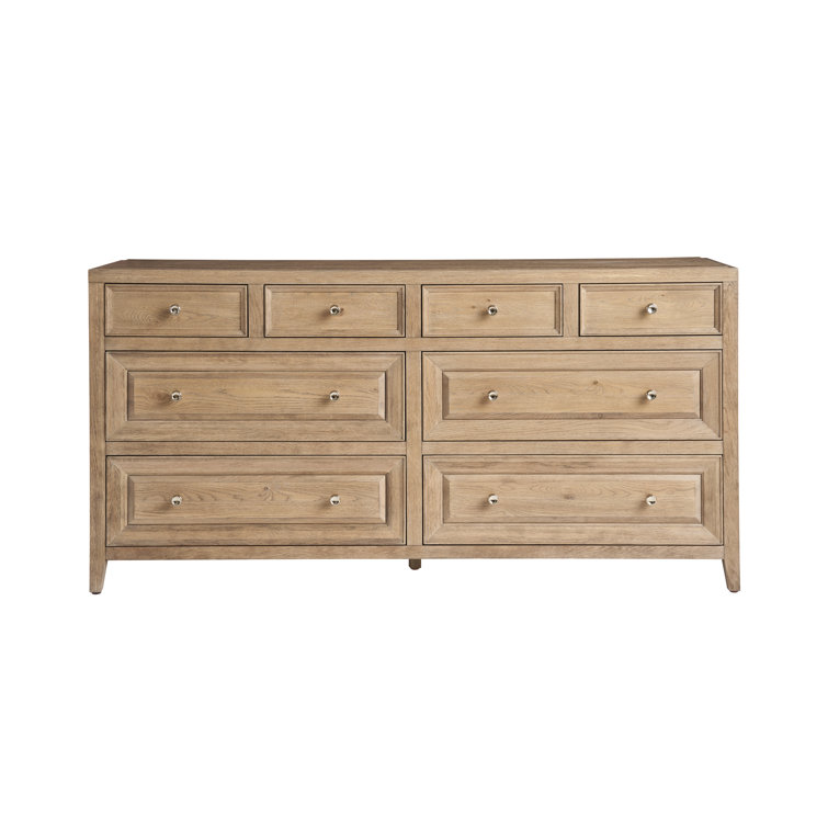 Gray Double Dresser with Soft Close Drawers and Felt Lined Trays