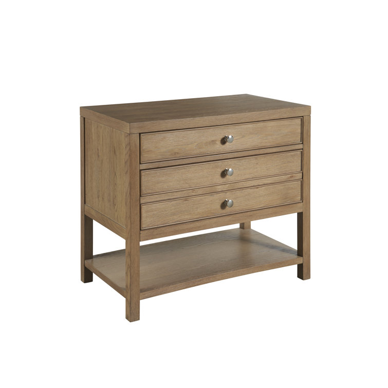 Sand Dune 2-Drawer Nightstand with USB Ports
