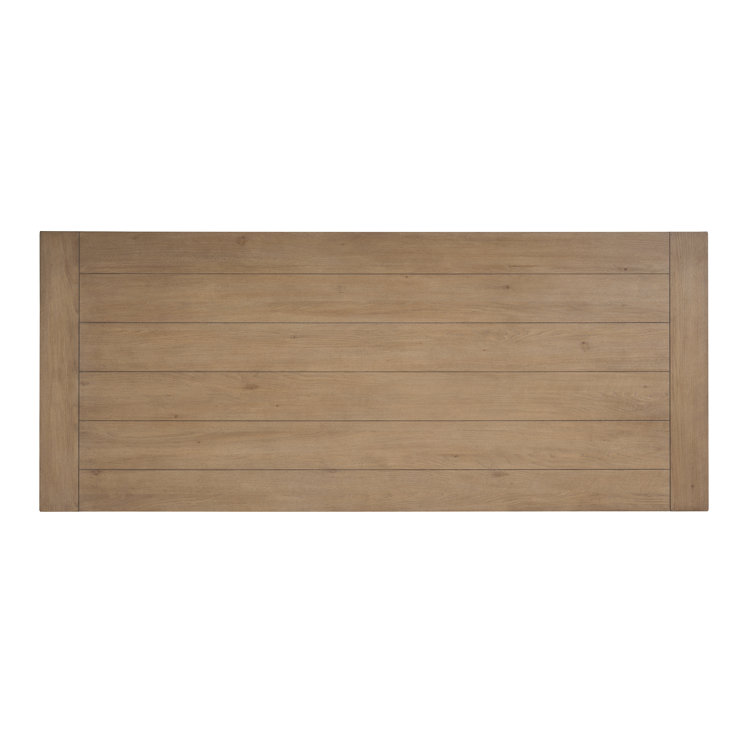 Natural Oak Mid-Century Modern Rectangular Dining Table