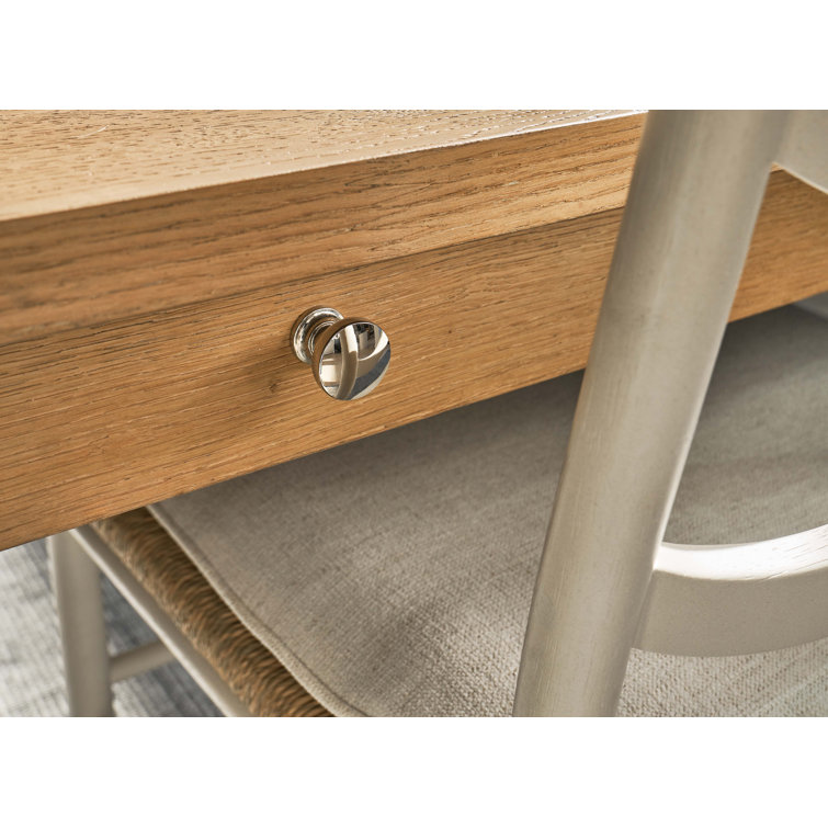 Natural Oak Mid-Century Modern Rectangular Dining Table