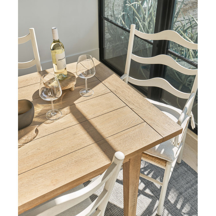 Natural Oak Mid-Century Modern Rectangular Dining Table
