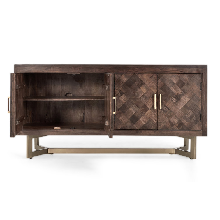 Kade 72'' Mango Wood and Iron Sideboard