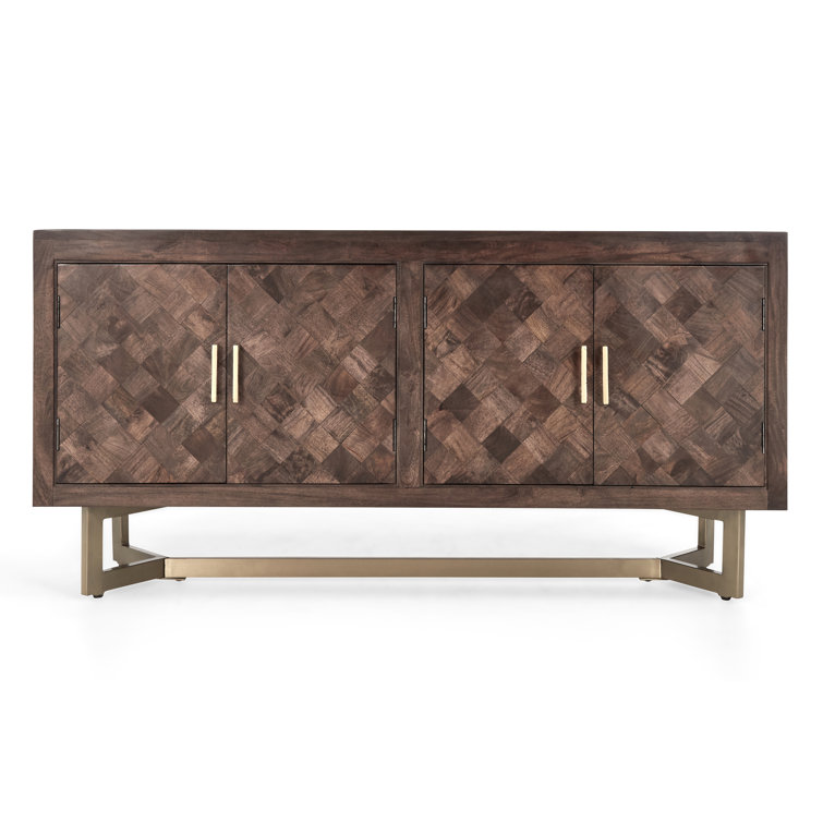 Kade 72'' Mango Wood and Iron Sideboard