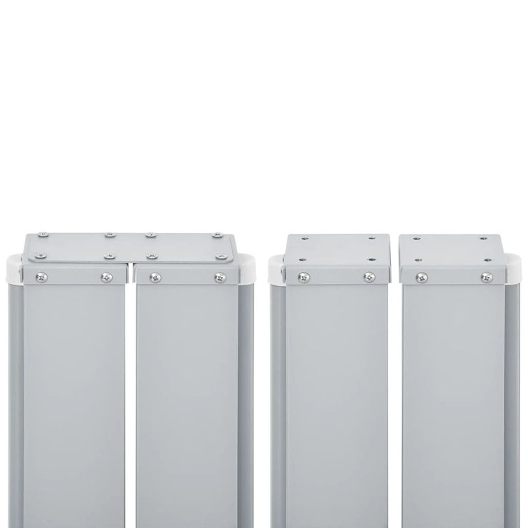 Cream Polyester Retractable Double Side Patio Awning