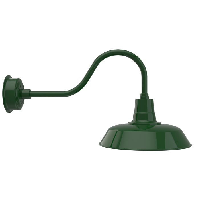 Vintage Green Steel LED Barn Wall Light