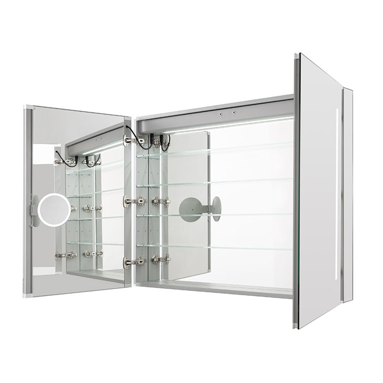 Signature Royale 48" x 36" LED Lighted Aluminum Medicine Cabinet