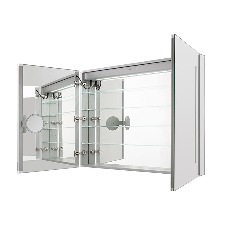 Signature Royale 48" x 30" LED Lighted Medicine Cabinet with Defogger