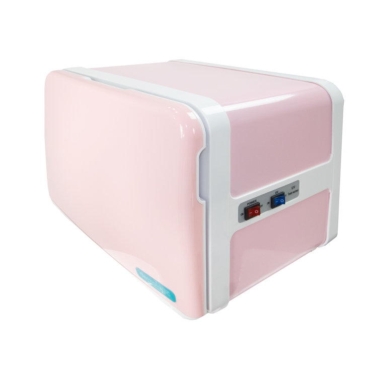Compact Pink Electric Towel Warmer Cabinet for Spa and Home