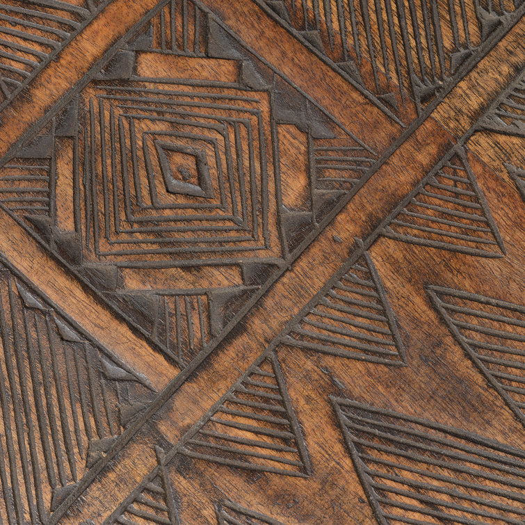Naga Dark Antique Mango Wood End Table