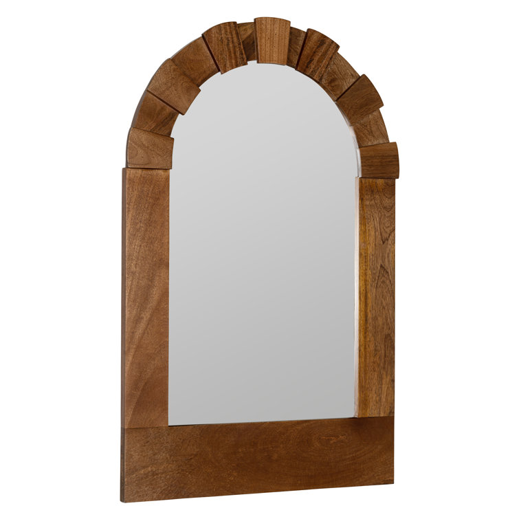 Penny 29'' H Hand-Finished Wood Wall Mirror