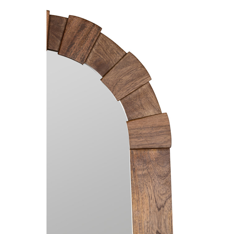 Penny 29'' H Hand-Finished Wood Wall Mirror