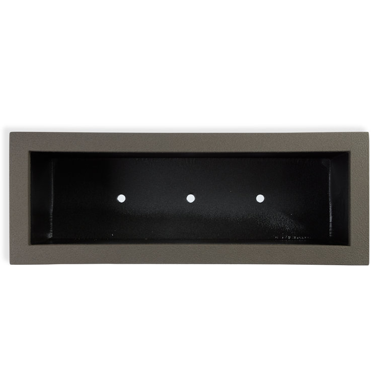 Slate Gray Tall Lightweight Outdoor Polymer Planter Box
