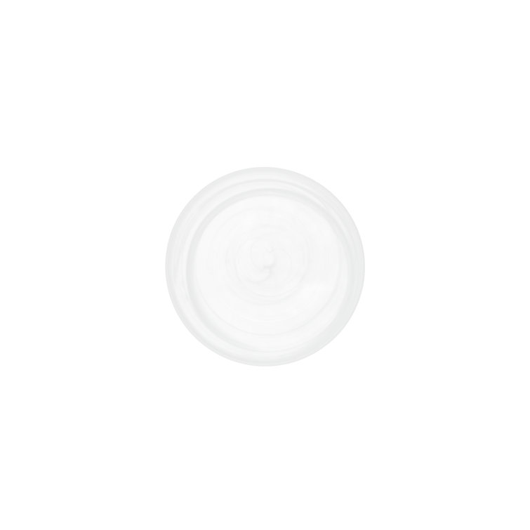 White Round Glass Bread and Butter Plates, Set of Four