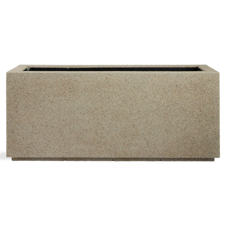 Sandstone Granite Extra Large Rectangular Polymer Planter