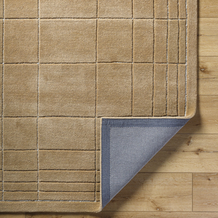 Hand Tufted Beige Wool Rectangular Area Rug 8' x 10'