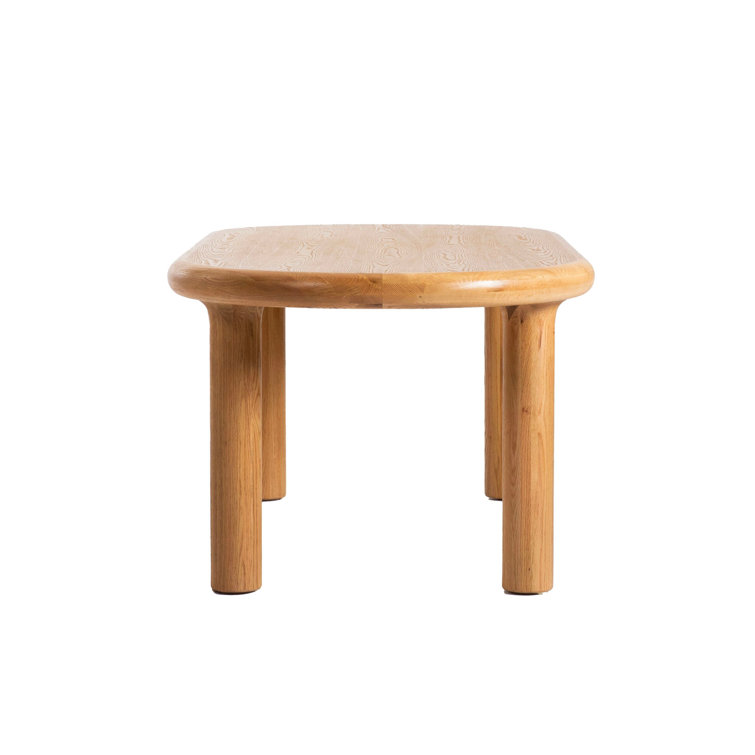 Germaine 82.7'' Oval Brown Oak Dining Table