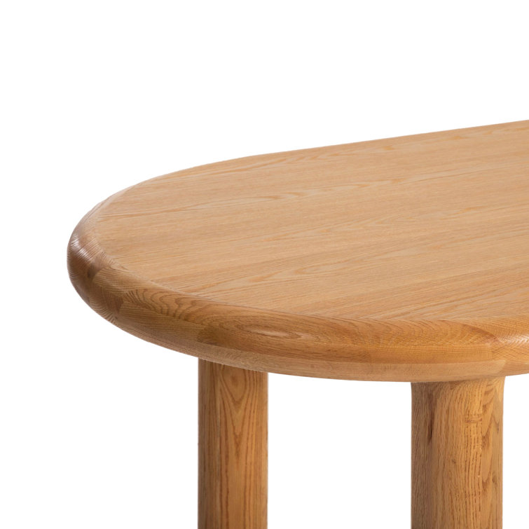 Germaine 82.7'' Oval Brown Oak Dining Table