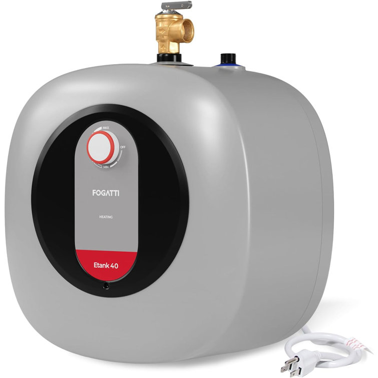 FOGATTI 4 Gallon Gray Electric Mini Tank Water Heater