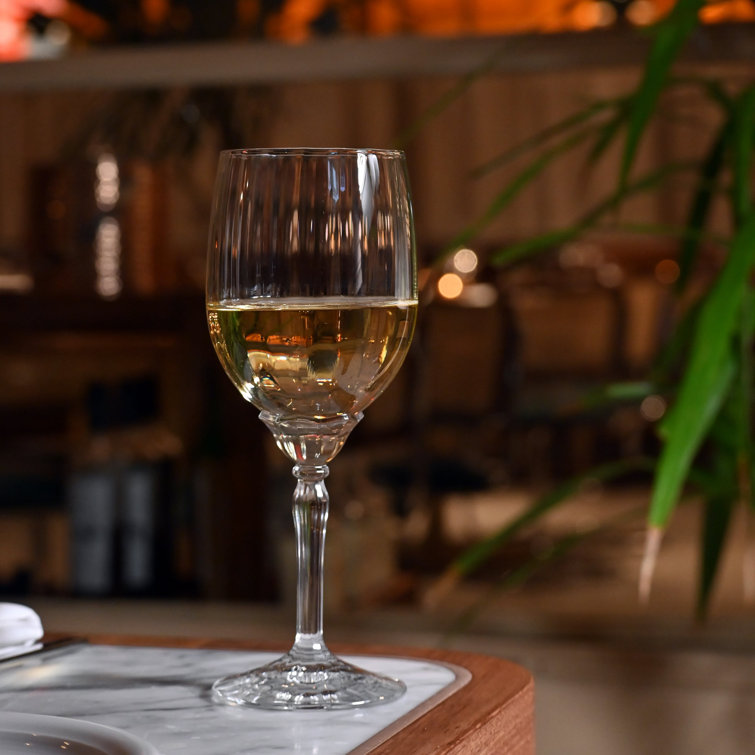 Florian 12.8oz Clear Glass White Wine Set
