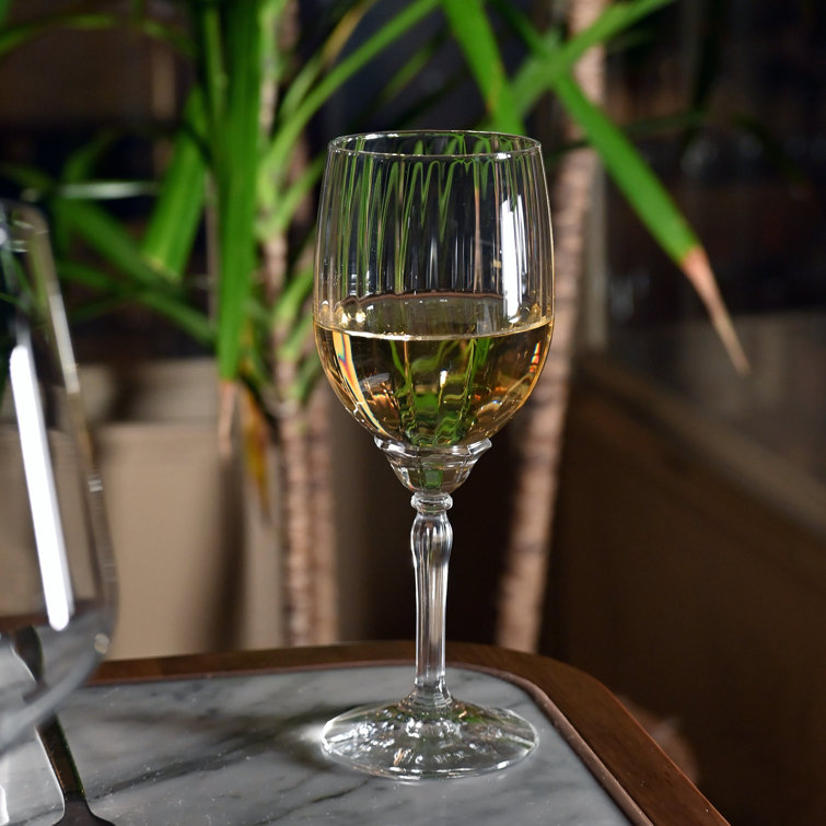 Florian 12.8oz Clear Glass White Wine Set
