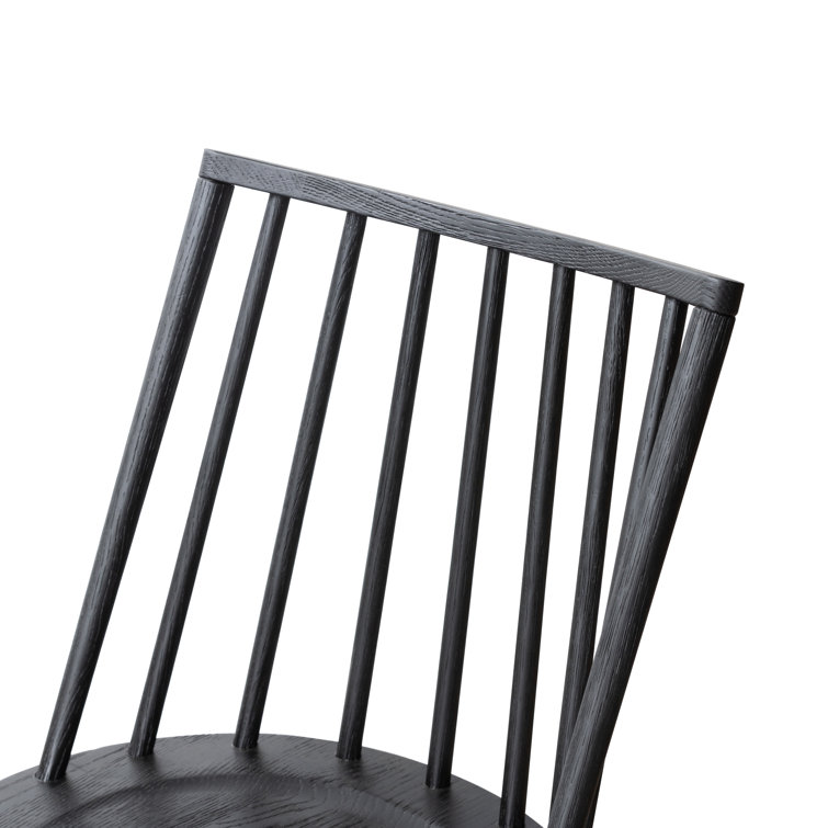 Black Oak Swivel Counter Stool with Full Back