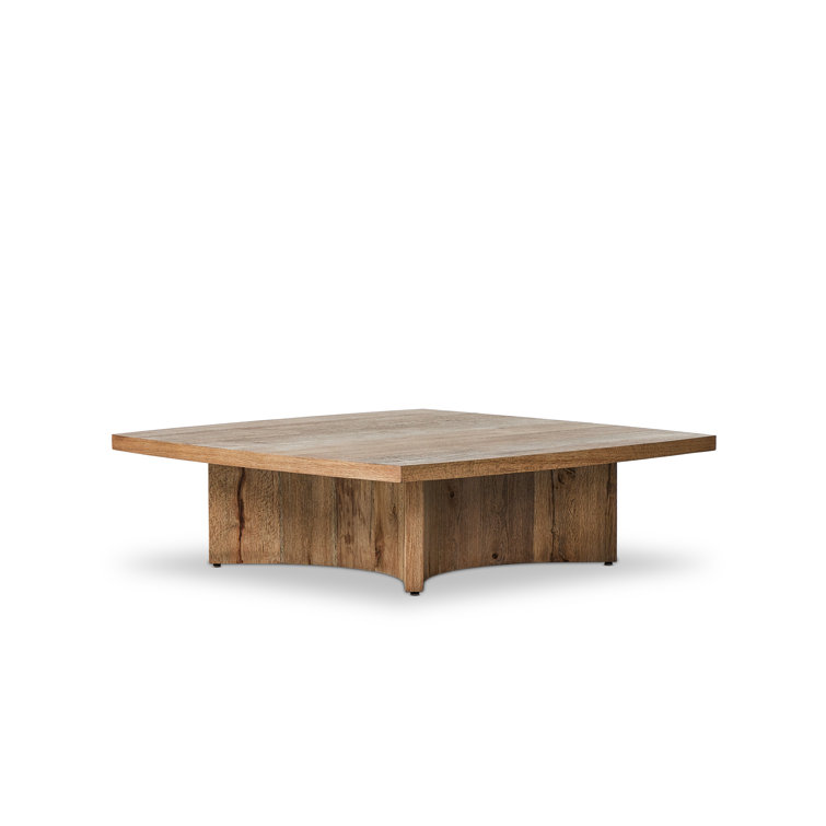 Natural Oak Square Coffee Table with Storage