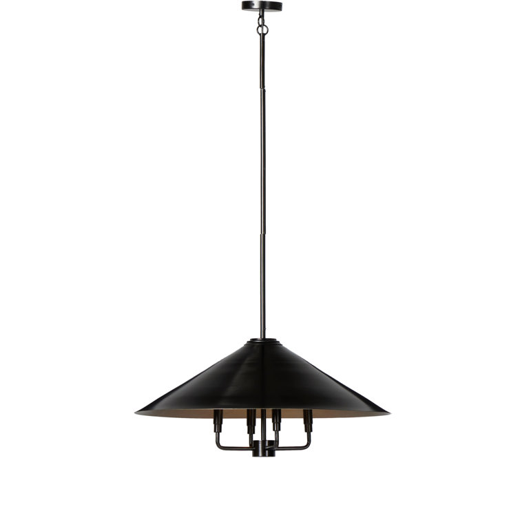 Oil-Rubbed Bronze 32'' Iron Plug-In Chandelier