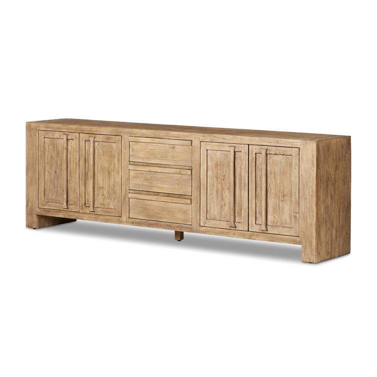 Briarbrook 94'' Distressed Light Pine Sideboard