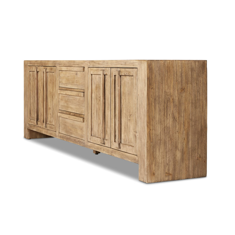 Briarbrook 94'' Distressed Light Pine Sideboard