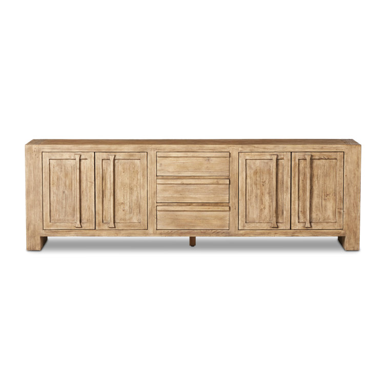 Briarbrook 94'' Distressed Light Pine Sideboard