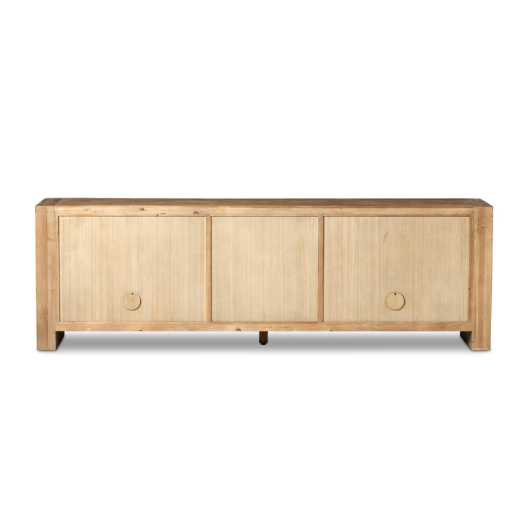 Briarbrook 94'' Distressed Light Pine Sideboard