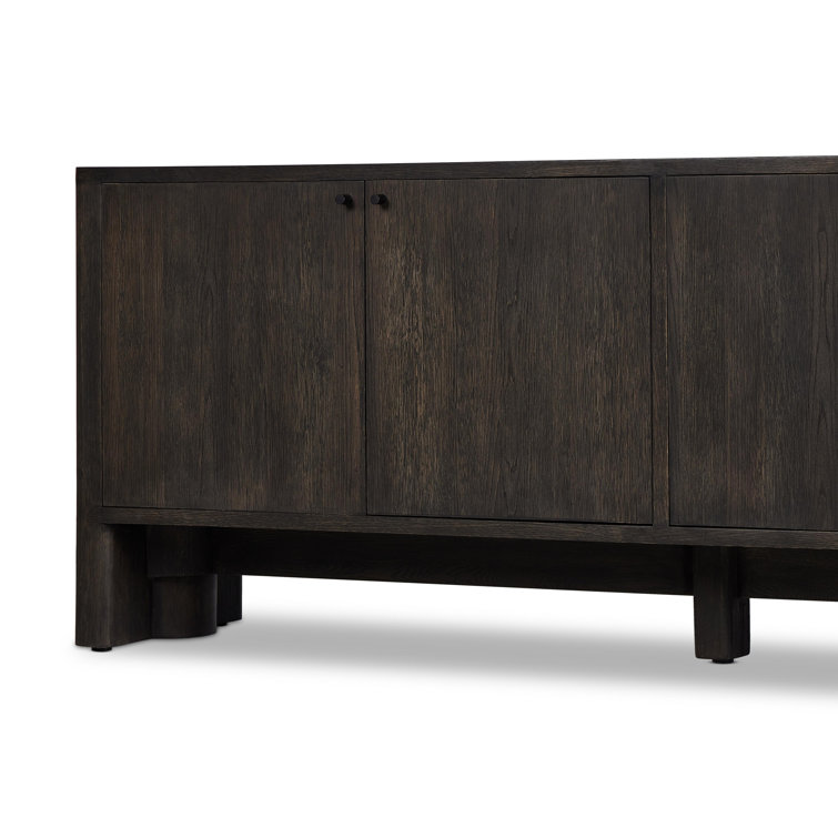 Arley 89'' Dark Brown Solid and Engineered Wood Sideboard