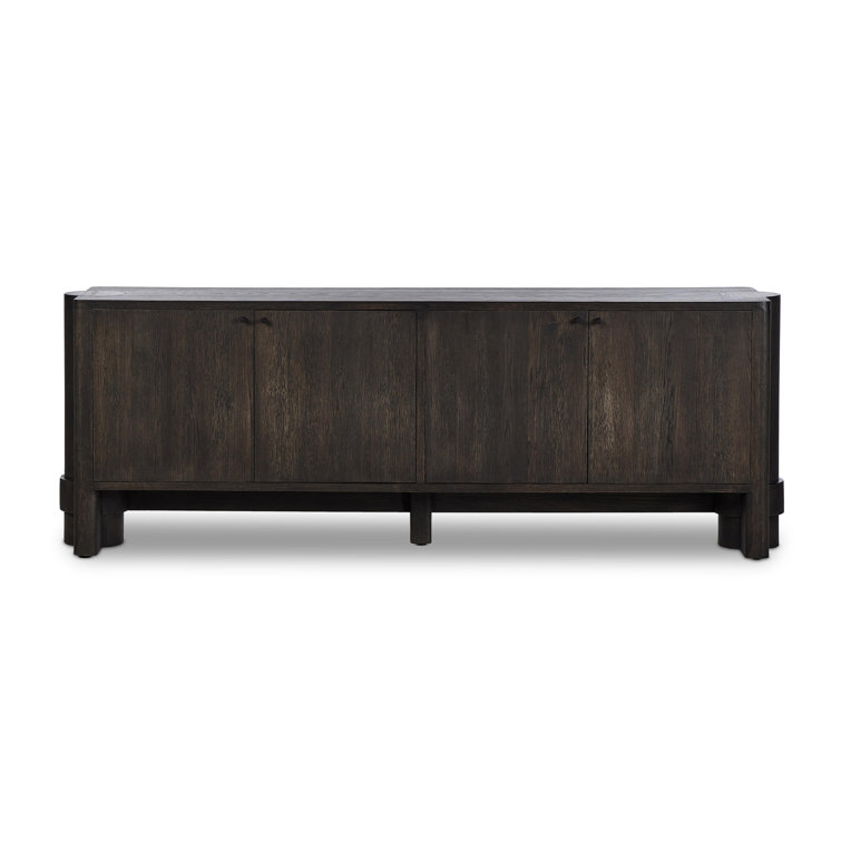 Sylvie 89'' Dark Oak Sideboard with Wrap Stretchers