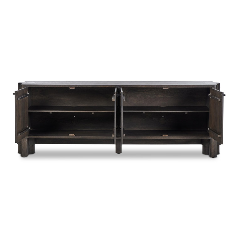 Arley 89'' Dark Brown Solid and Engineered Wood Sideboard