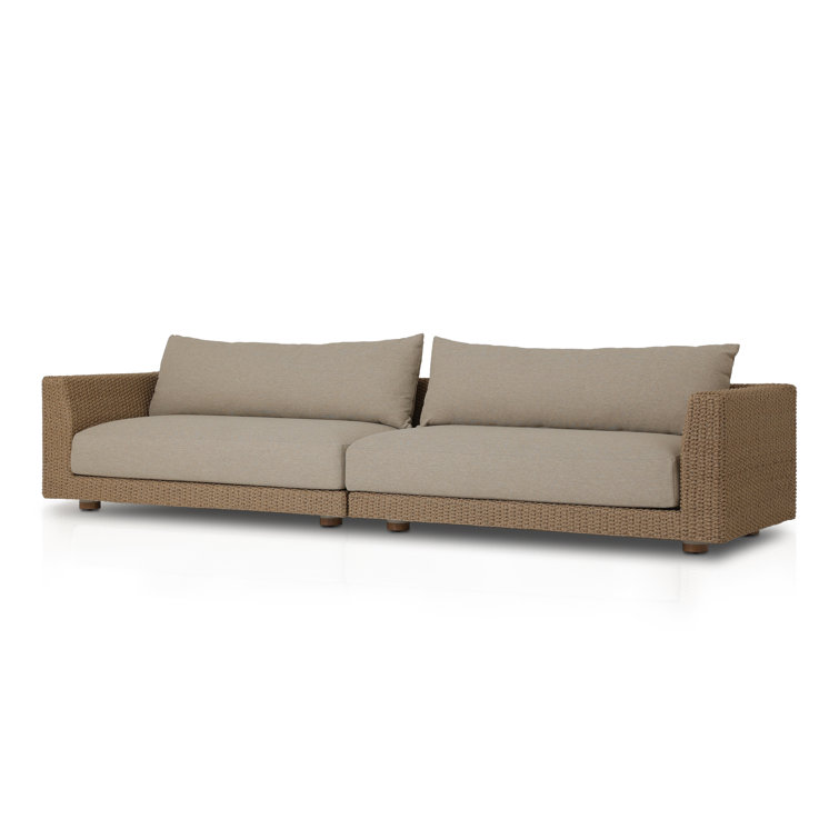 Sylvan Beige Woven Frame 2-Piece Outdoor Sectional