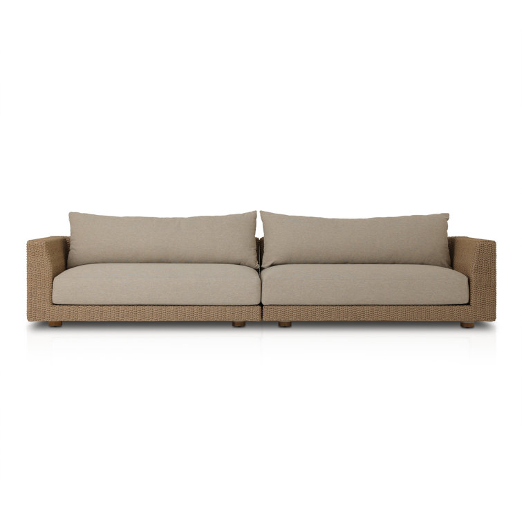 Sylvan Beige Woven Frame 2-Piece Outdoor Sectional