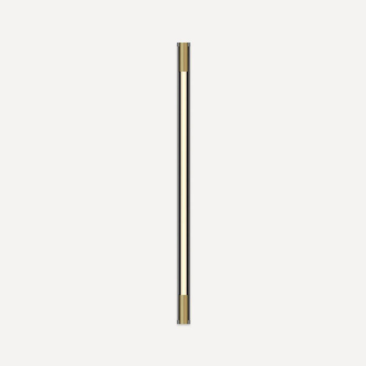 Slim Brass and Polished Nickel Dimmable LED Wall Sconce