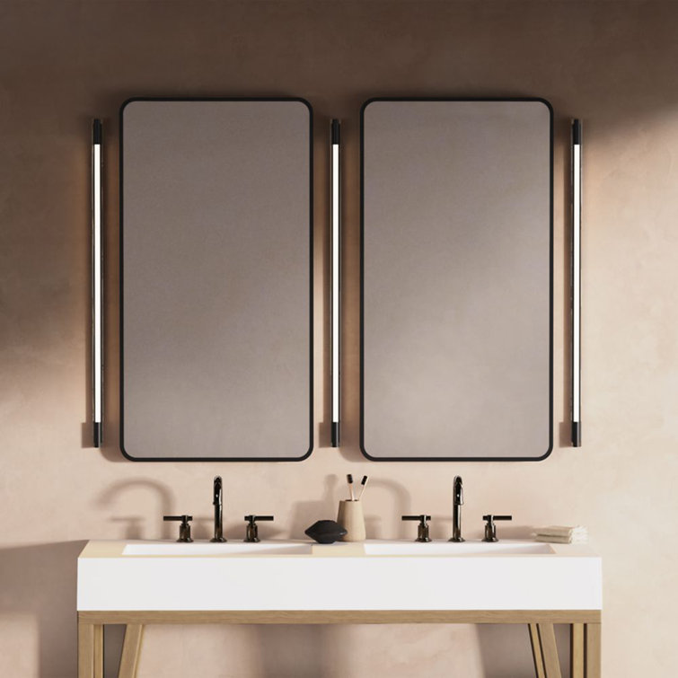 Slim Brass and Polished Nickel Dimmable LED Wall Sconce