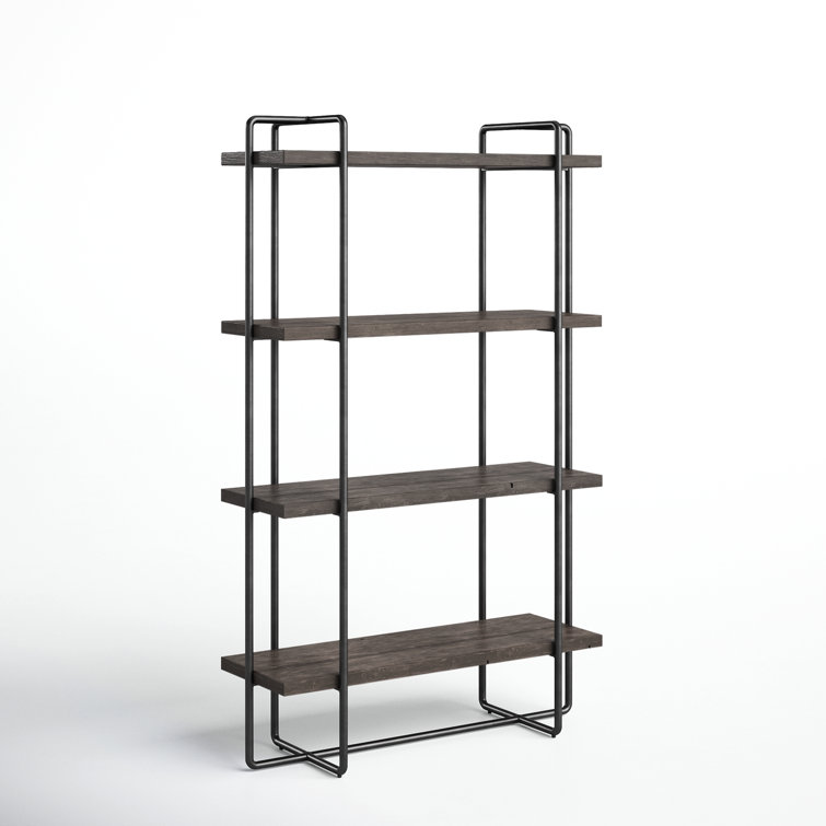 Stilo Urban Industrial 50'' Brown Reclaimed Wood Etagere