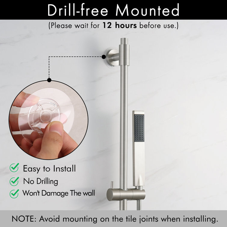 30-Inch Stainless Steel Adjustable Shower Slide Bar