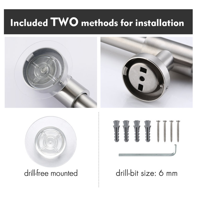 30-Inch Stainless Steel Adjustable Shower Slide Bar