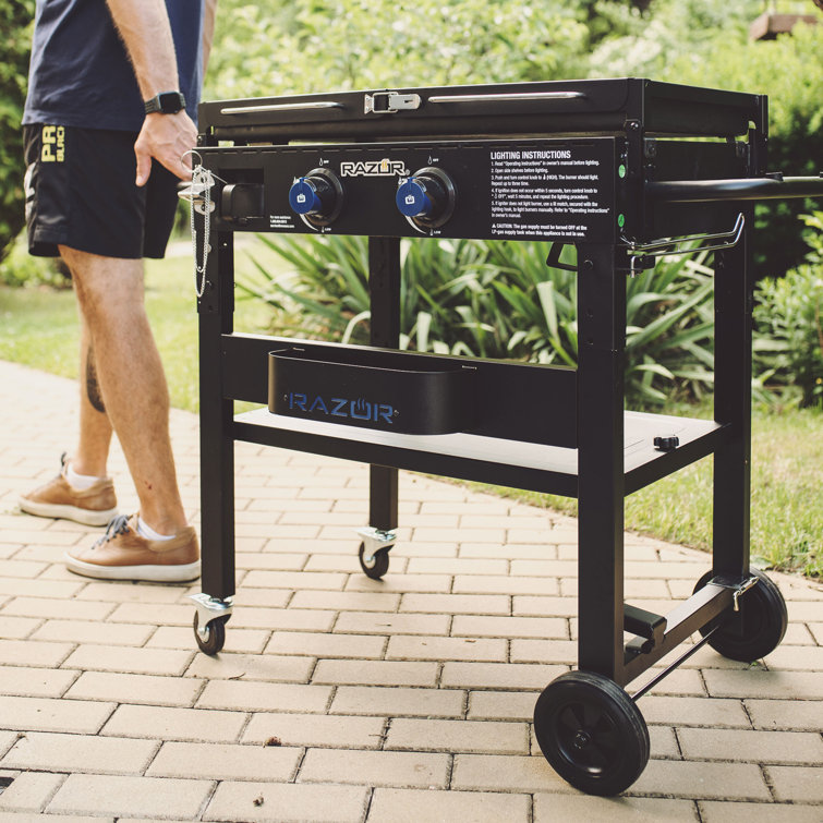 Razor 2-Burner Black Stainless Steel Propane Gas Grill