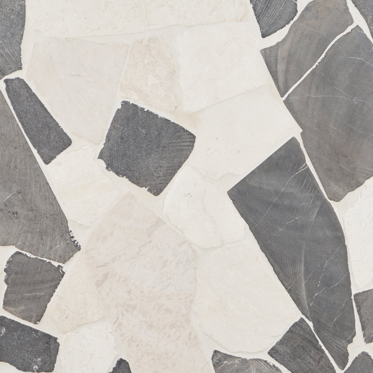 Island Gray Marble Mosaic Pebble Tile for Walls and Floors
