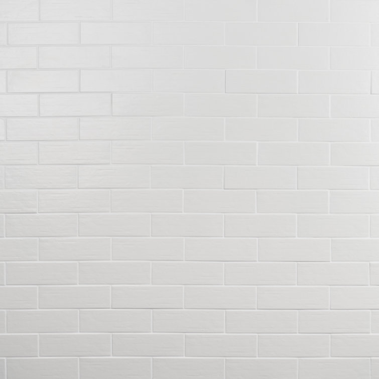 Matte White 3" x 9" Porcelain Subway Wall & Floor Tile